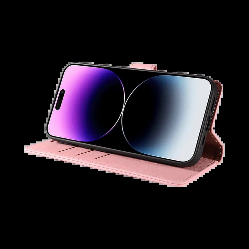 Housse folio anti-RFID iPhone 14 Pro Max – PROTECT IP011 Rose - Vue 5