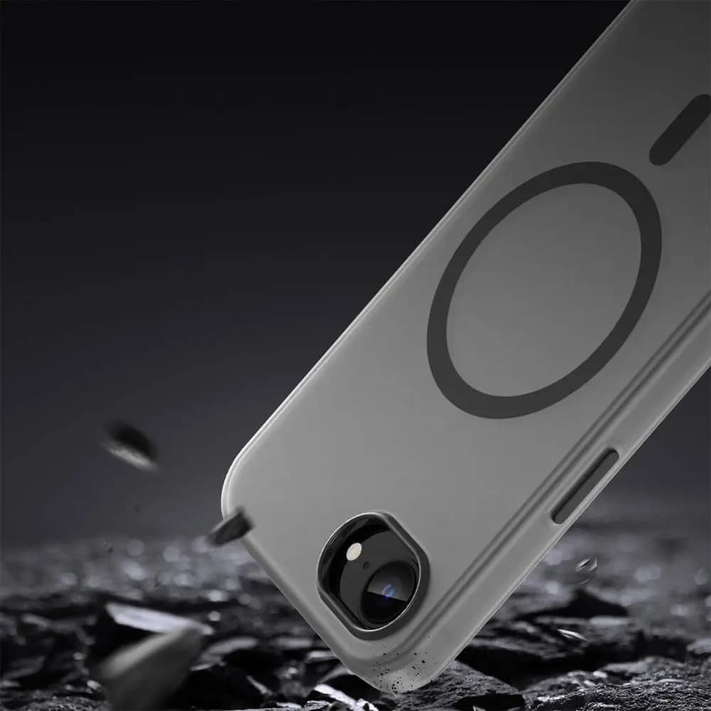 Coque MagSafe iPhone 16e / iPhone 17e bi-matière – PROTECT MF-006 Noir - Vue 4