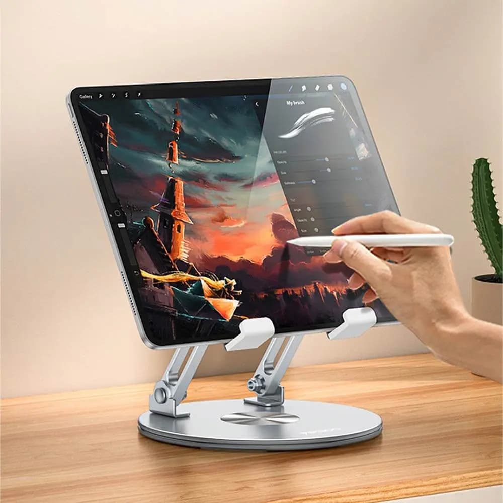 Support pour Tablette Yesido Rotation 360° Argent - Vue 19