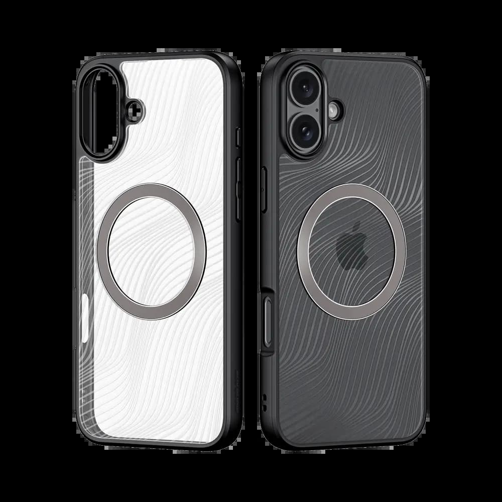 Coque anti-chocs finition mate – iPhone 16 Plus – Dux Ducis Aimo Noir - Vue 2