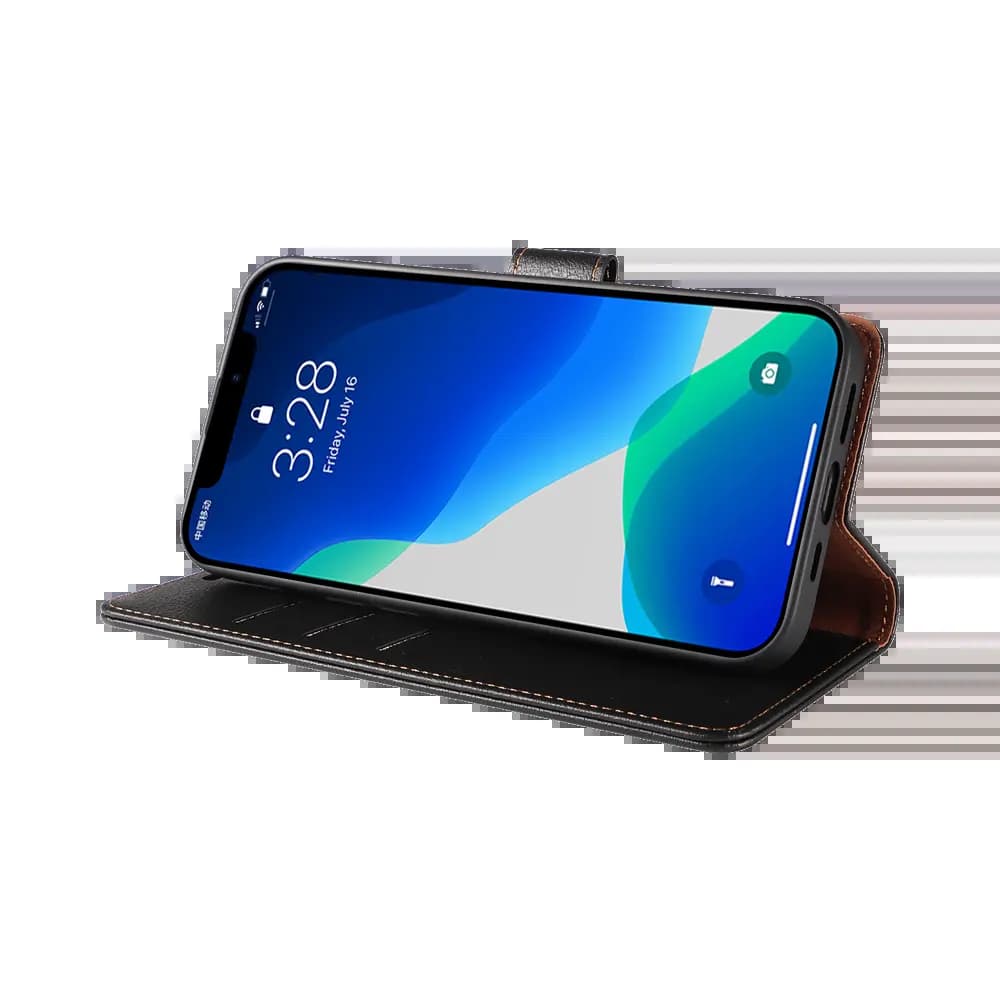 Housse folio anti-RFID iPhone 13 – PROTECT IP011 Noir - Vue 5