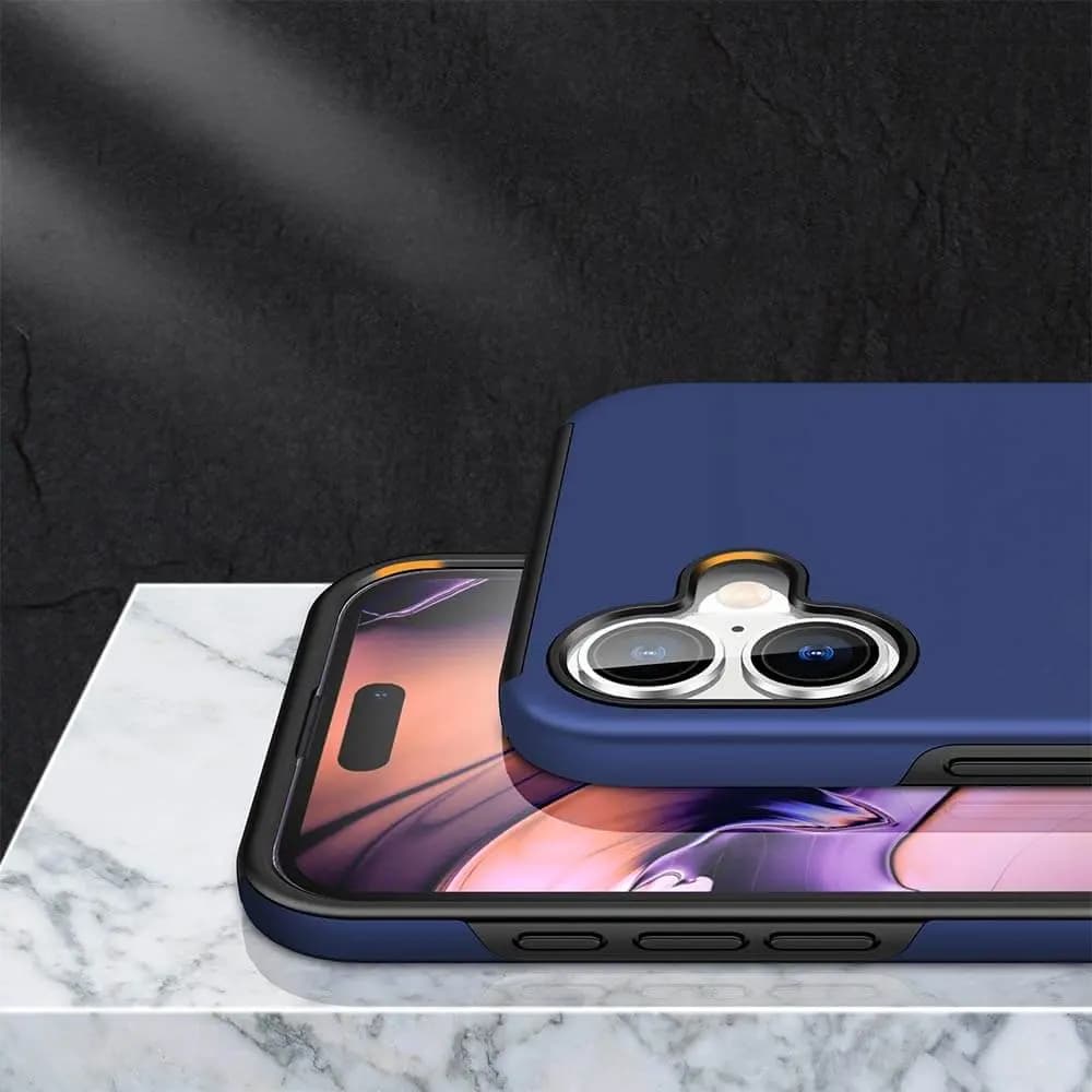 Coque de protection iPhone 16 Plus avec anneau rotatif – PROTECT IE013 Bleu - Vue 6