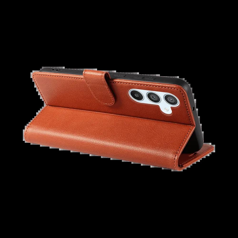 Housse folio anti-RFID Samsung Galaxy A35 5G – PROTECT IP011 Marron - Vue 2