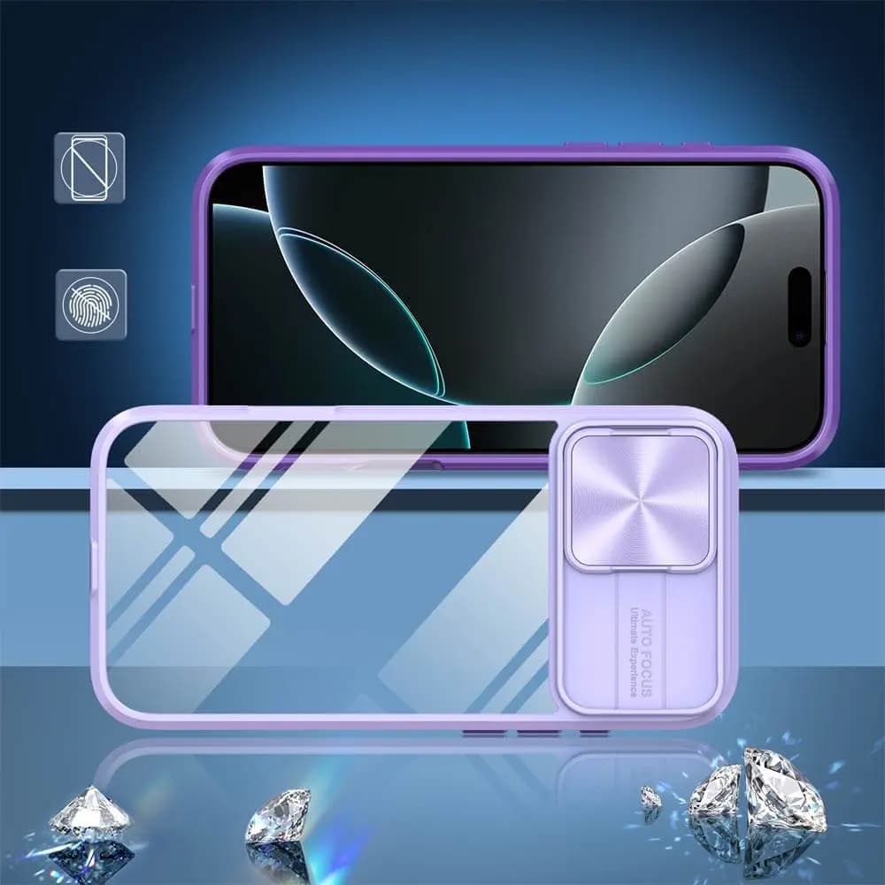 Coque avec cache caméra – iPhone 16 Pro – PROTECT IE027 Violet - Vue 2