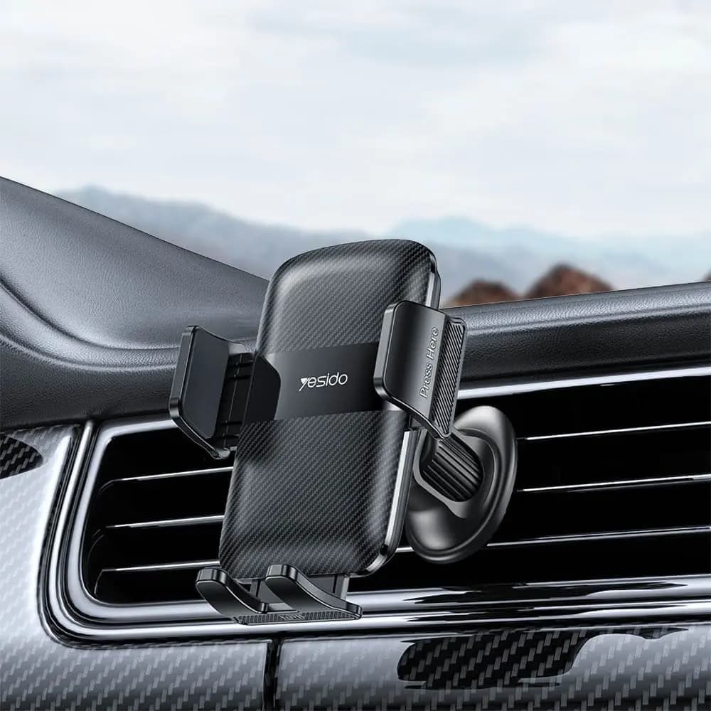 Support smartphone pour voiture Yesido C251 Noir - Vue 2