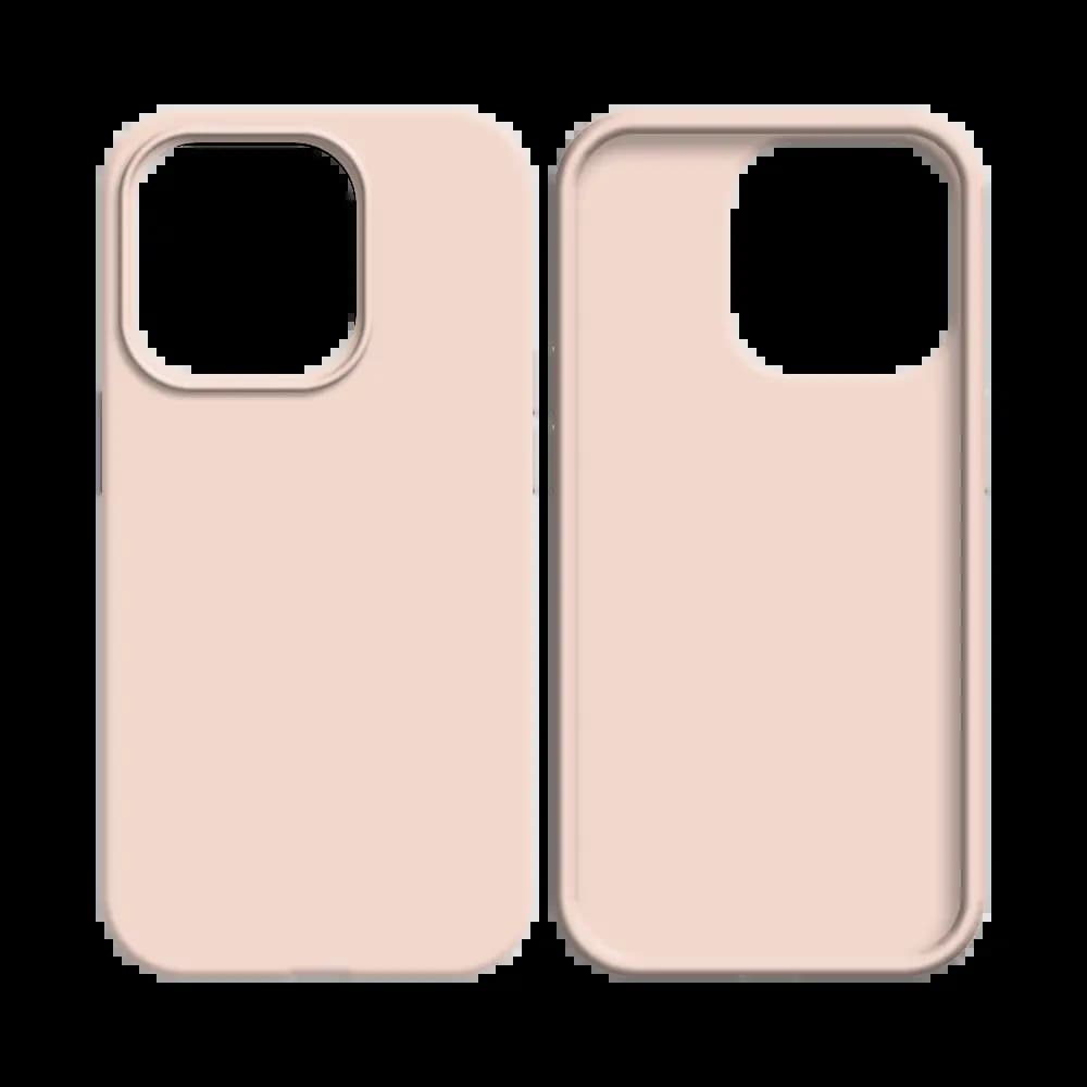 Coque silicone iPhone 16 Pro - Rose Gold - Vue 2