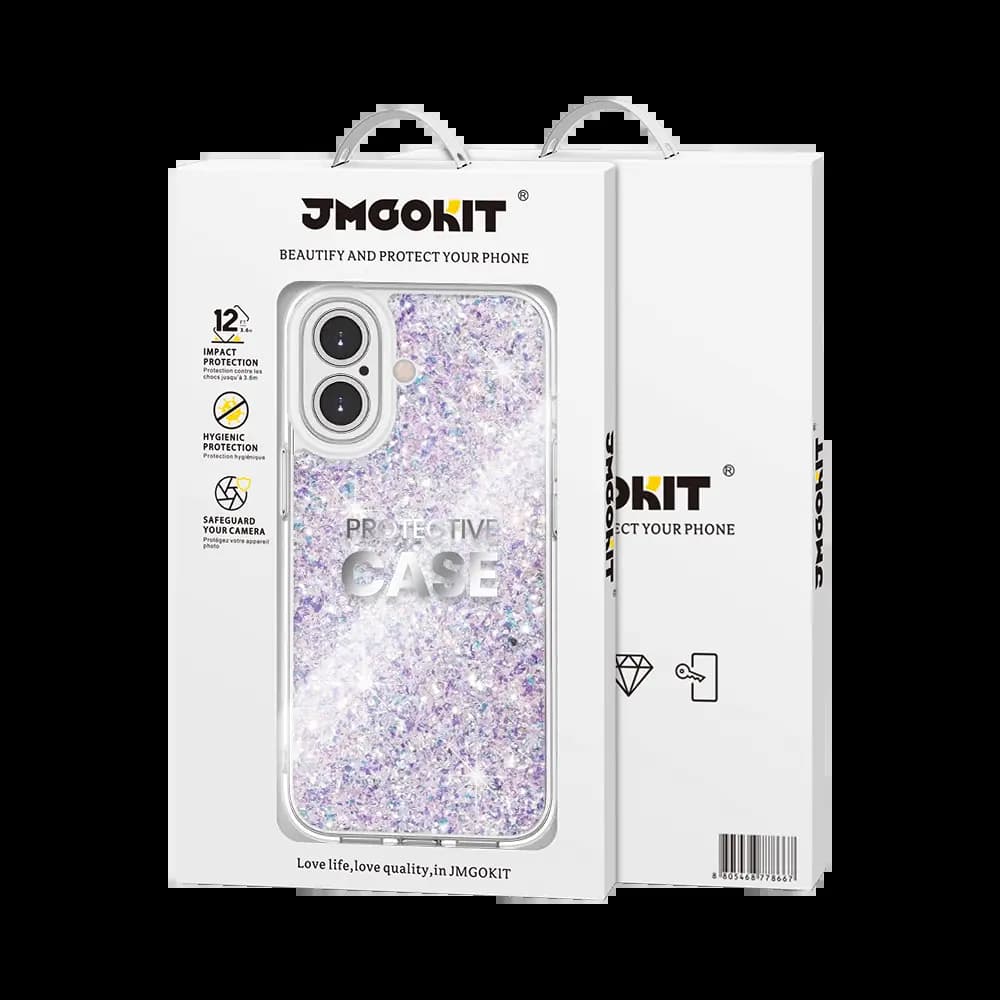 Coque de Protection Twinkle JMGOKIT pour Apple iPhone 16 Plus Argent - Vue 3