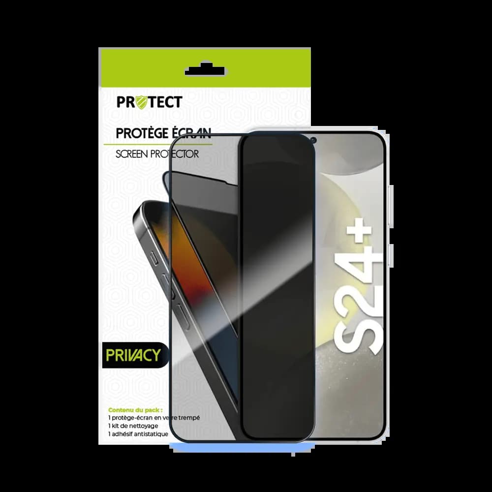 Verre trempé anti-espions 9H – Samsung Galaxy S24+ 5G – PROTECT Transparent - Vue 2