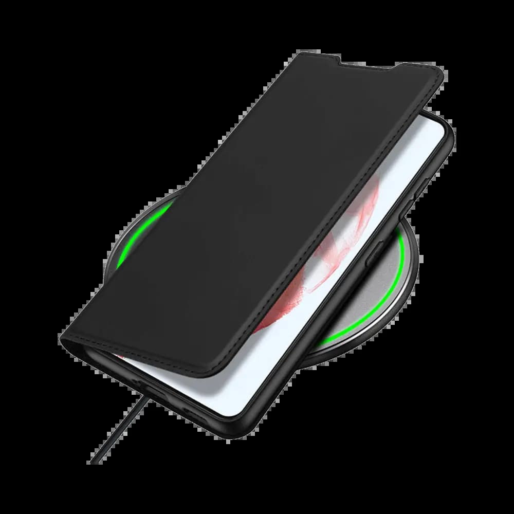 Housse folio Samsung Galaxy S21 porte-carte – Dux Ducis Skin Pro Noir - Vue 5