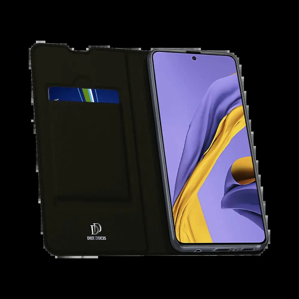 Housse folio Samsung Galaxy A51 porte-carte – Dux Ducis Skin Pro Noir - Vue 2