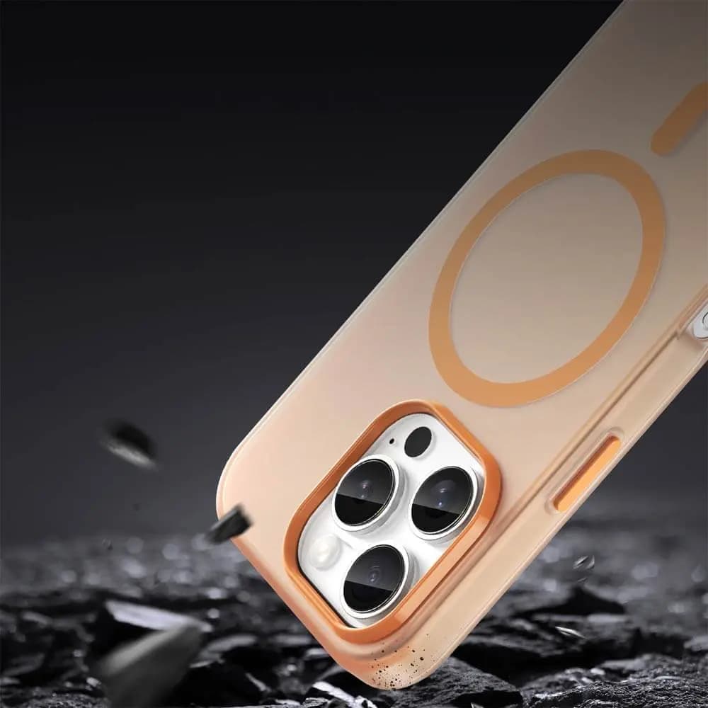 Coque MagSafe bi-matière – iPhone 16 Pro – PROTECT MF-006 Orange - Vue 4