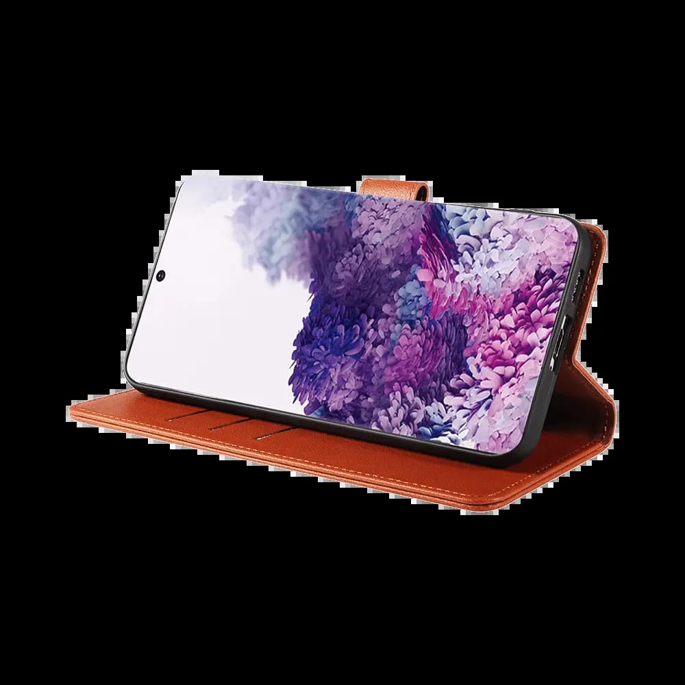 Housse folio anti-RFID Samsung Galaxy S20– PROTECT IP011 Marron - Vue 5