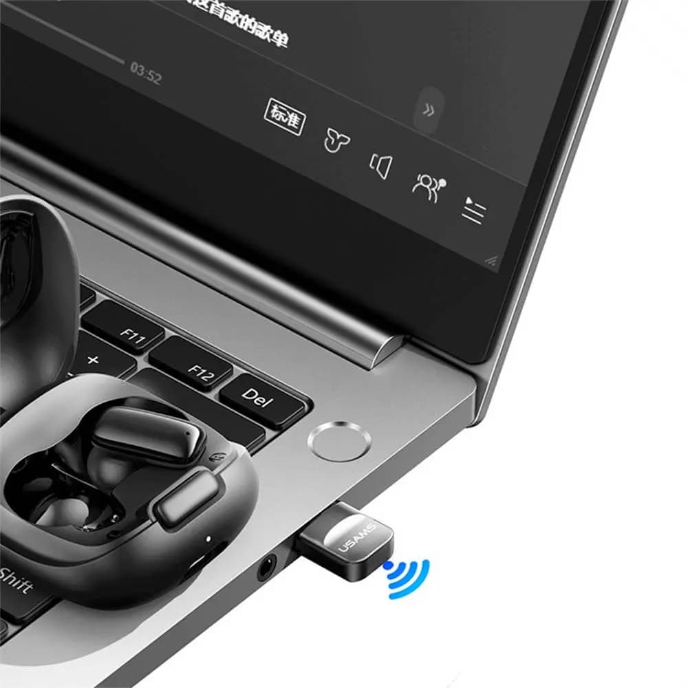 Adaptateur clé USB Bluetooth 5.1 - Usams ZB321 Noir - Vue 3