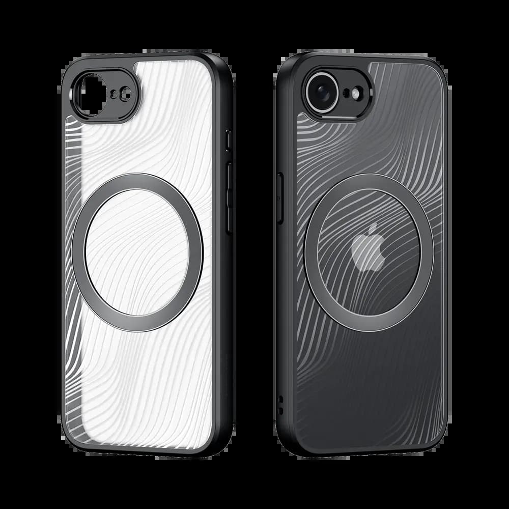 Coque MagSafe iPhone 16e / iPhone 17e anti-chocs – Dux Ducis Aimo Mag Noir - Vue 2