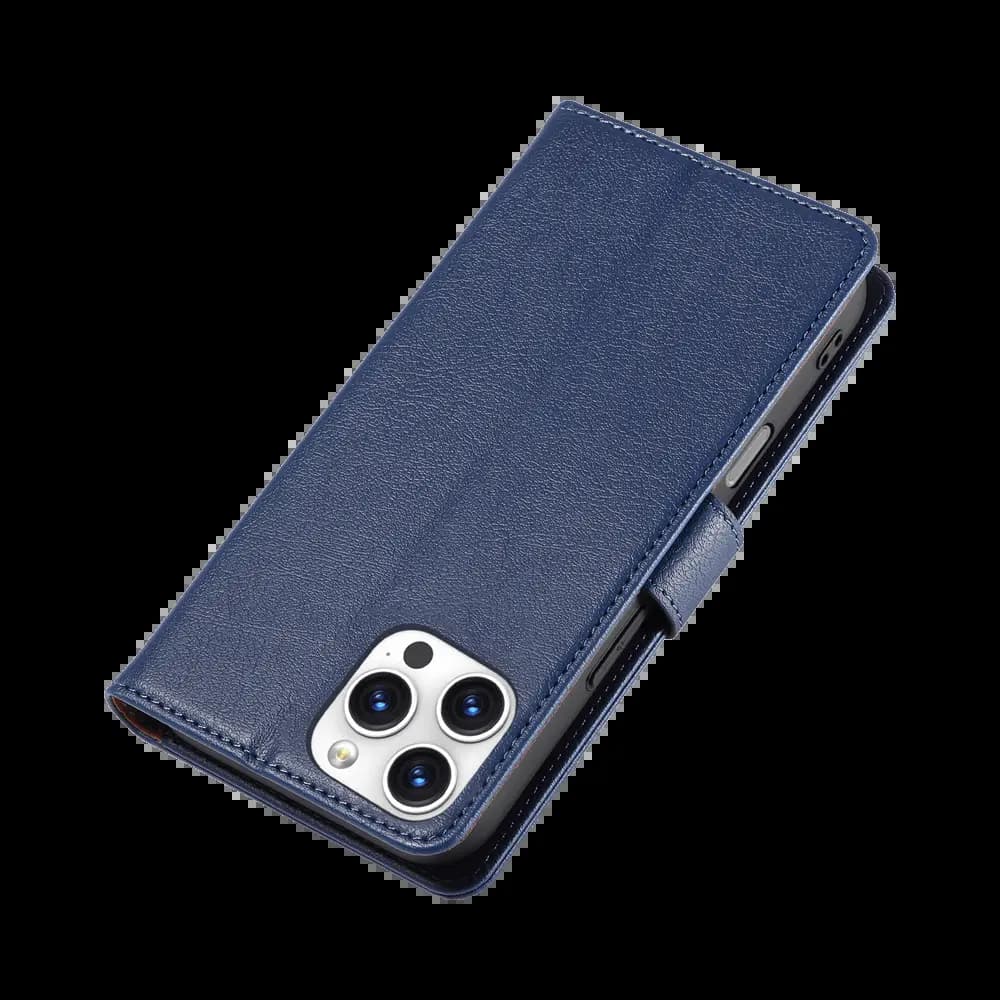 Housse folio anti-RFID iPhone 16 Pro Max – PROTECT IP011 Bleu Marine - Vue 6