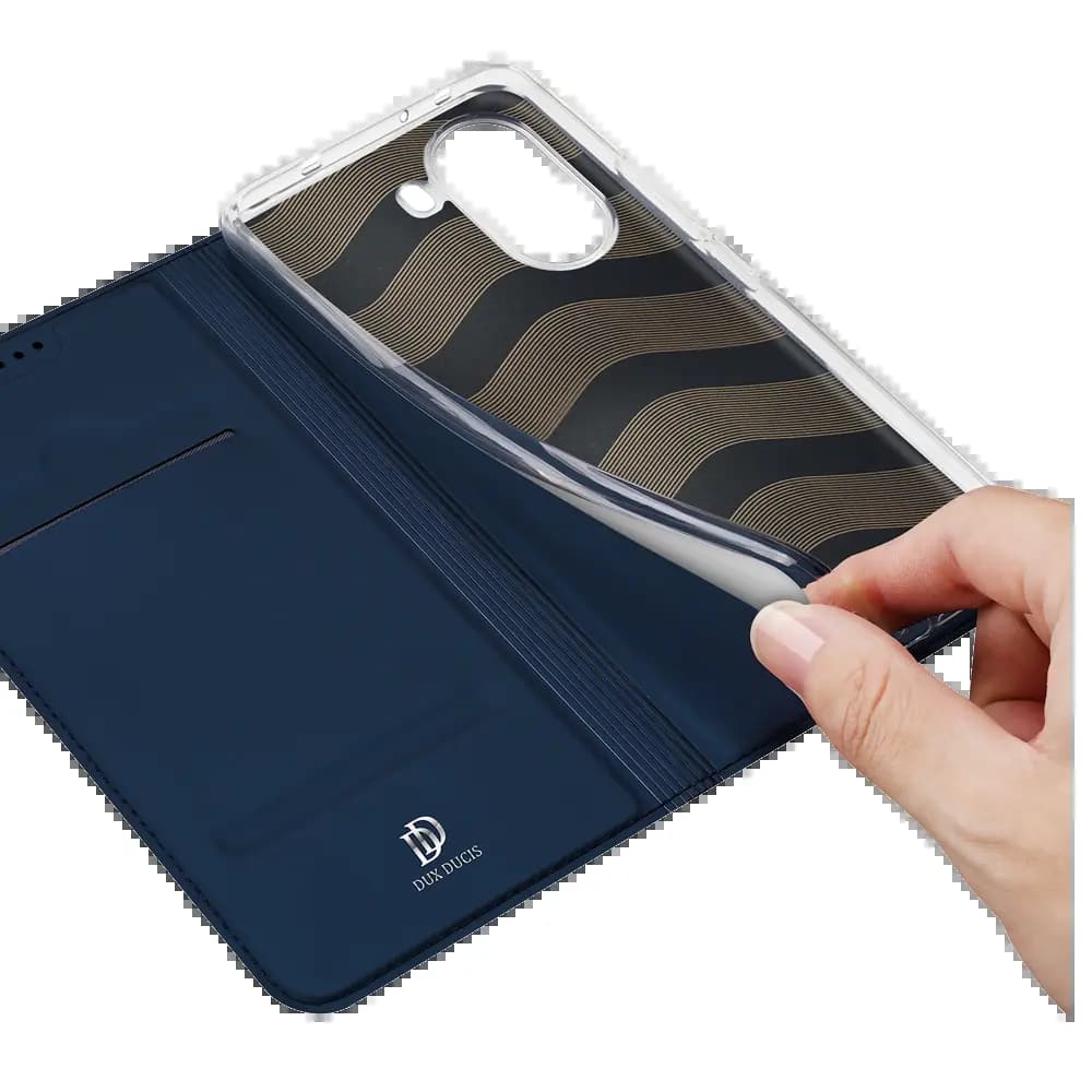 Housse folio Samsung Galaxy S25 porte-carte – Dux Ducis Skin Pro Noir - Vue 5