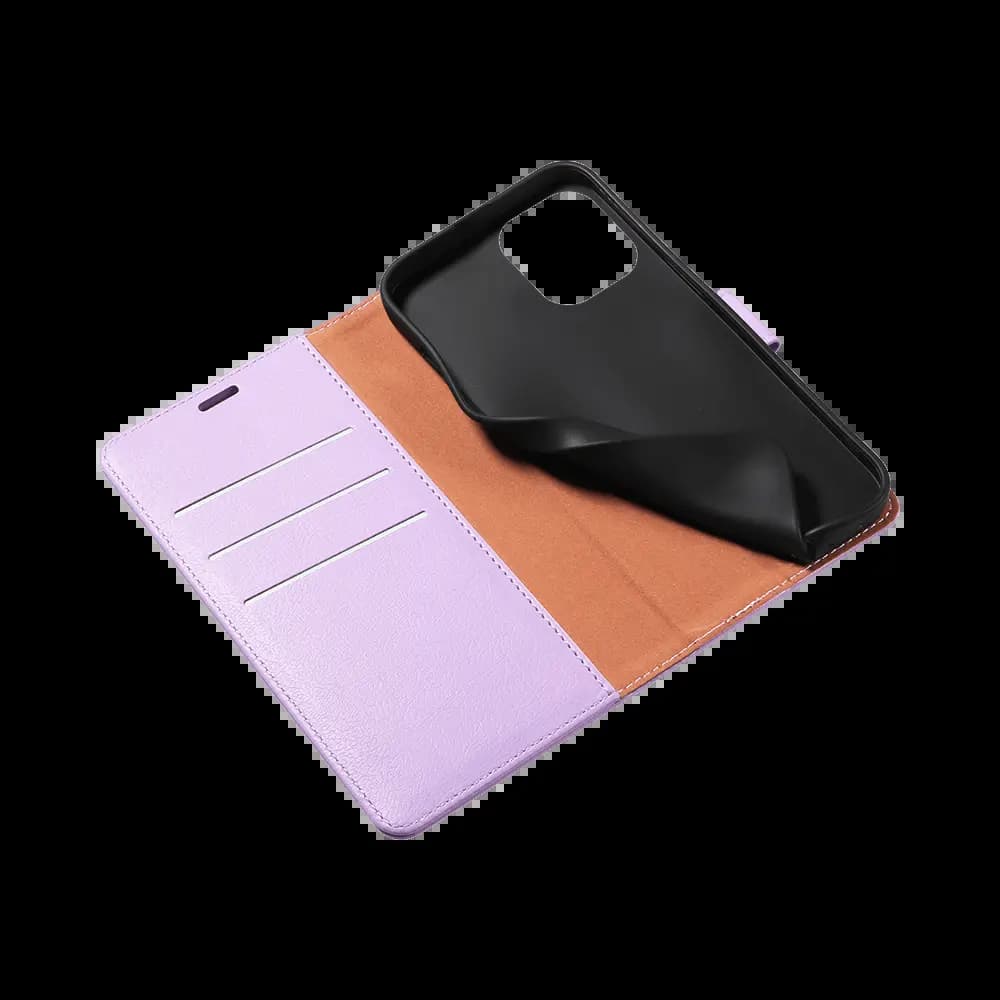 Housse folio anti-RFID iPhone 12 / 12 Pro – PROTECT IP011 Rose - Vue 4