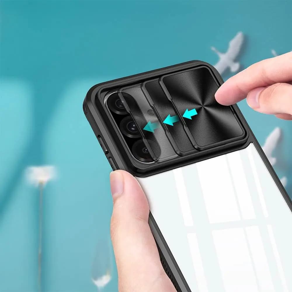 Coque avec cache caméra - Samsung Galaxy A36 5G / A56 5G – PROTECT IE027 Noir  - Vue 3