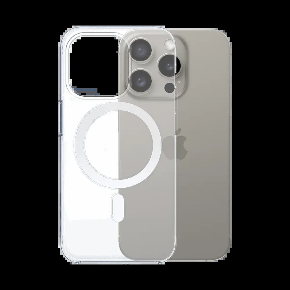 Coque transparente silicone MagSafe – iPhone 15 Pro 