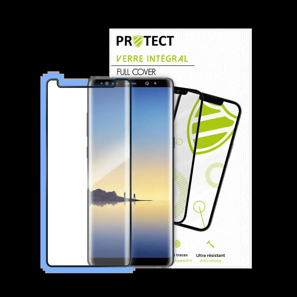 Verre trempé intégral 5D 9H – protection écran Samsung Galaxy Note 8 – PROTECT Noir - Vue 2