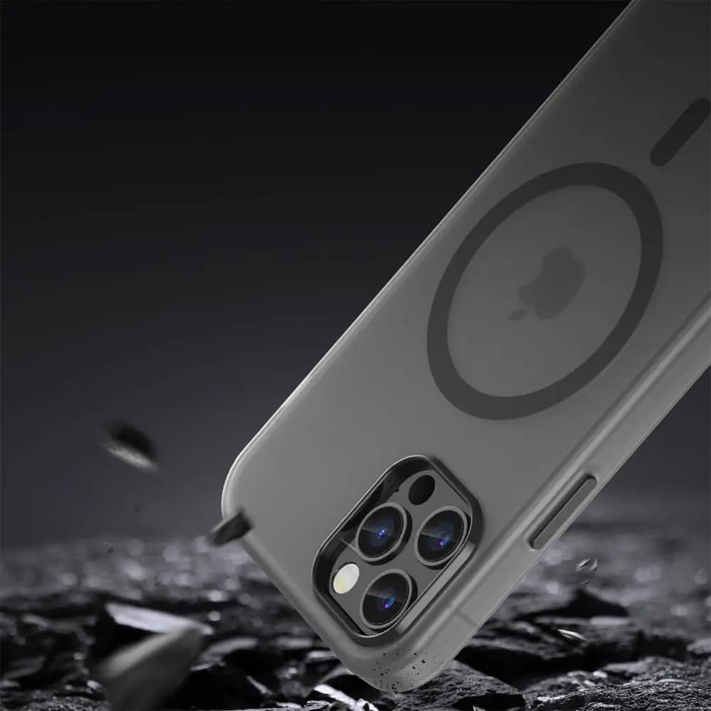 Coque MagSafe bi-matière – compatible iPhone 12 / 12 Pro – PROTECT MF-006 Noir - Vue 4