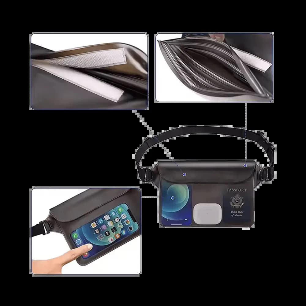 Pochette Ceinture Étanche Noir - Vue 9