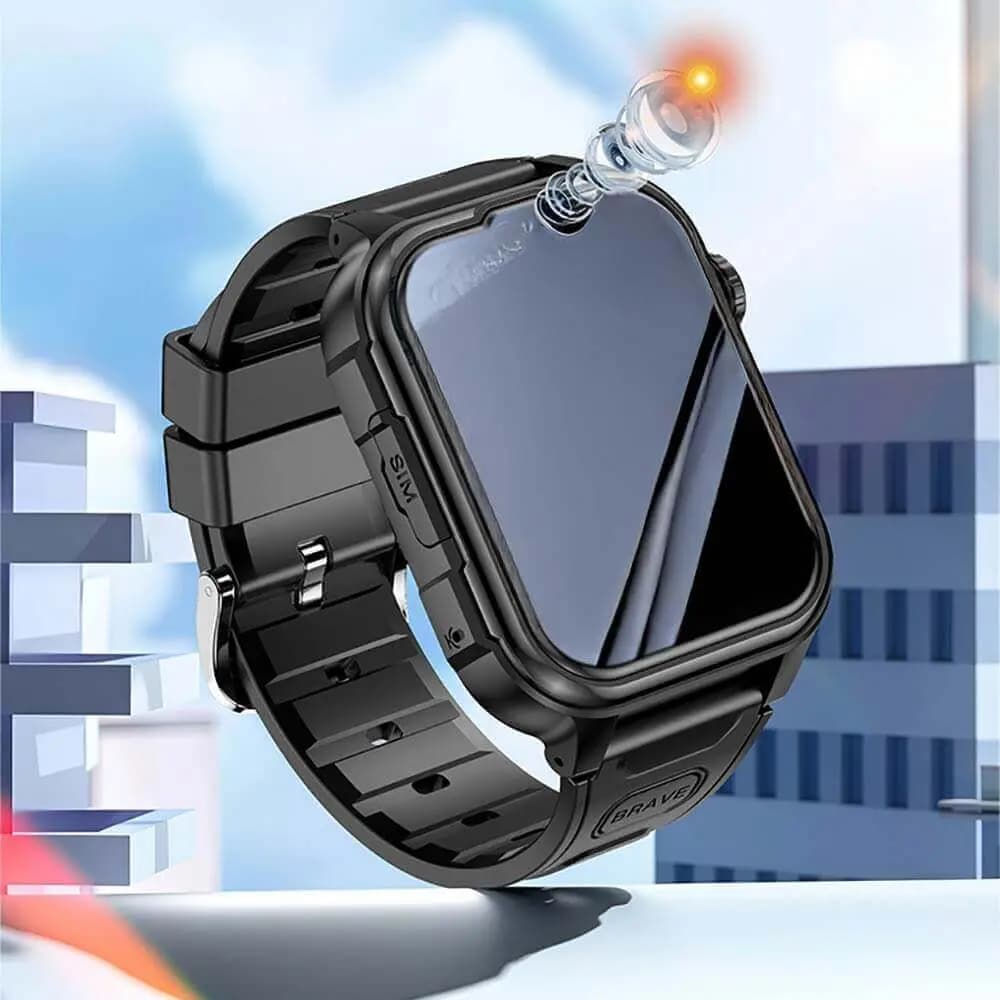 Montre Connectée enfant 4G - localisation GPS, WiFi, appels vidéo & bouton SOS - Yesido Bleu - Vue 2