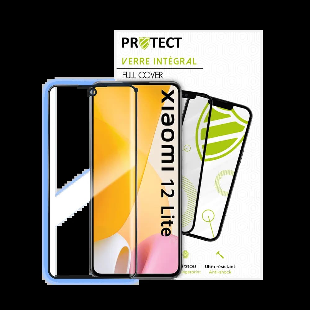 Verre trempé intégral 5D 9H – protection écran Xiaomi 12 Lite – PROTECT Noir - Vue 2