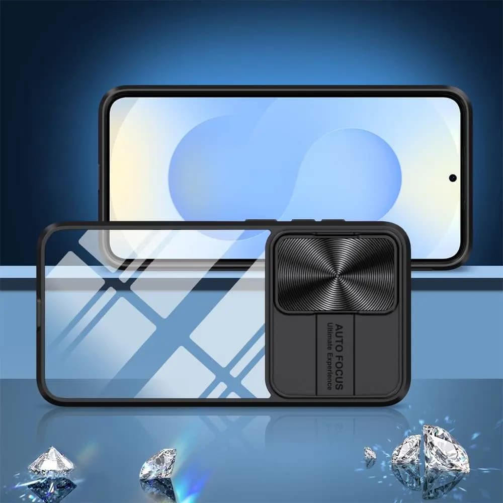 Coque avec cache caméra – Samsung Galaxy S25 – PROTECT IE027 Noir - Vue 2