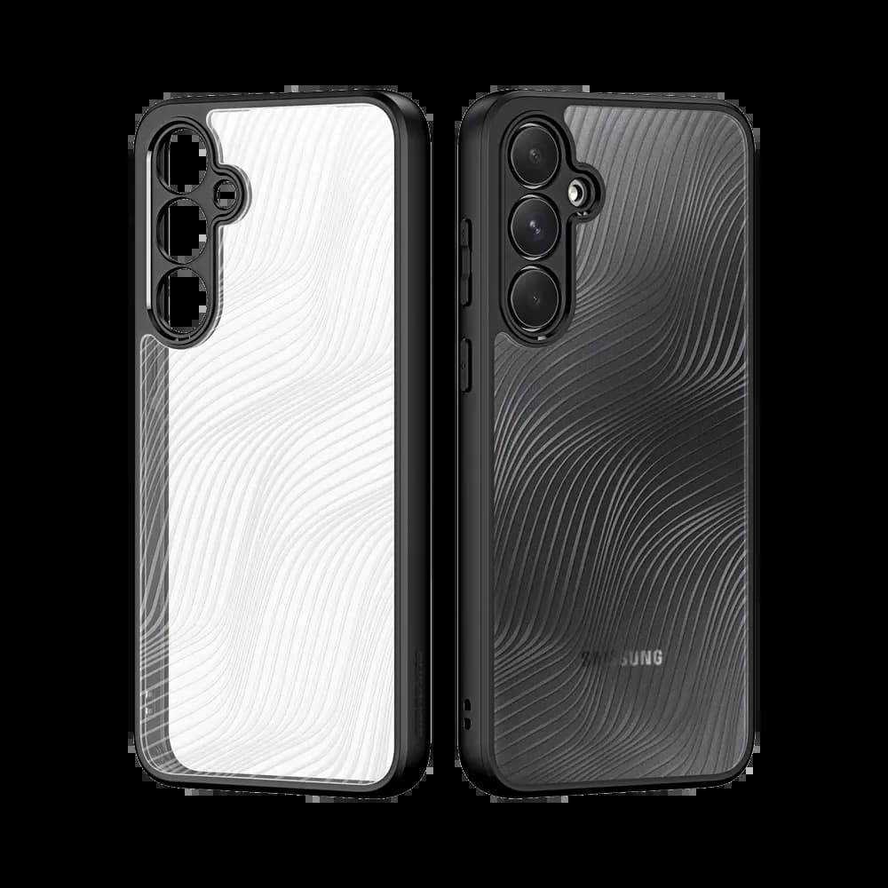 Coque anti-chocs finition mate Samsung Galaxy A35 5G - Dux Ducis Aimo Noir - Vue 2