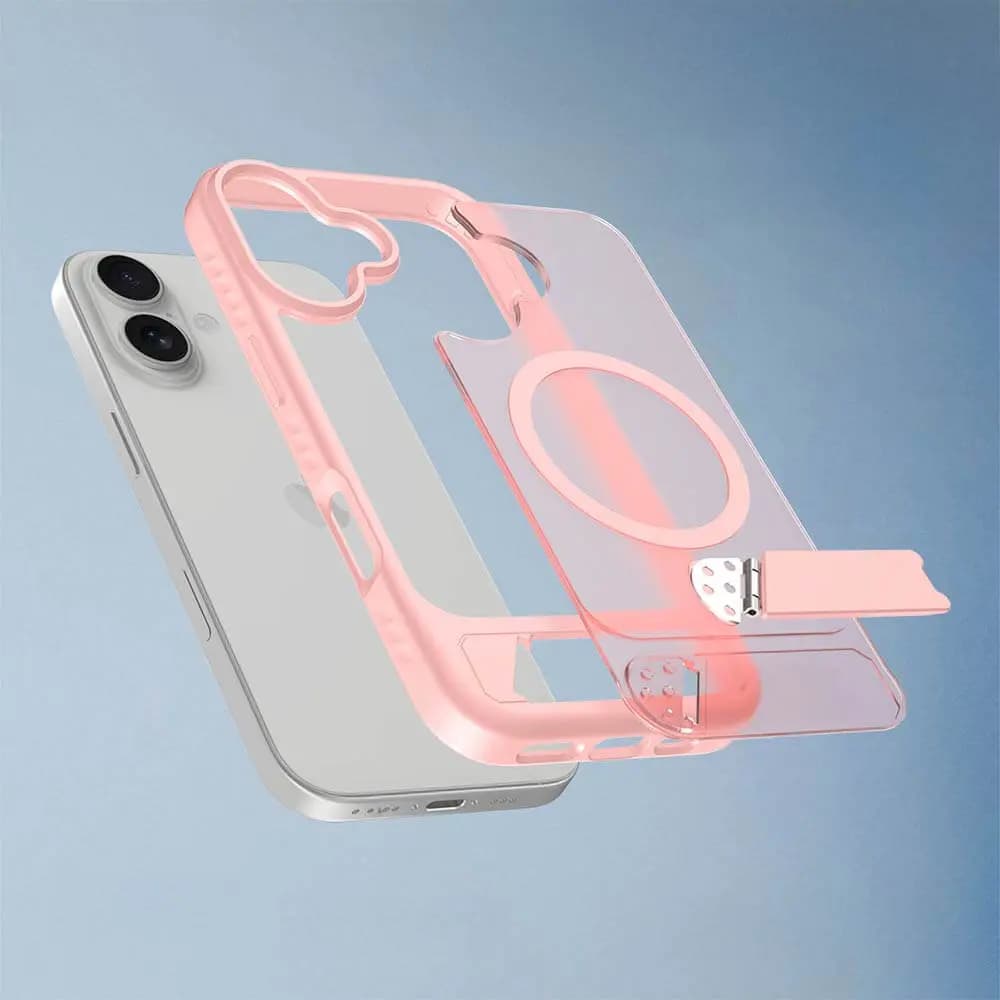 Coque de protection MagSafe avec support – Apple iPhone 17 – PROTECT IF014 Rose - Vue 4