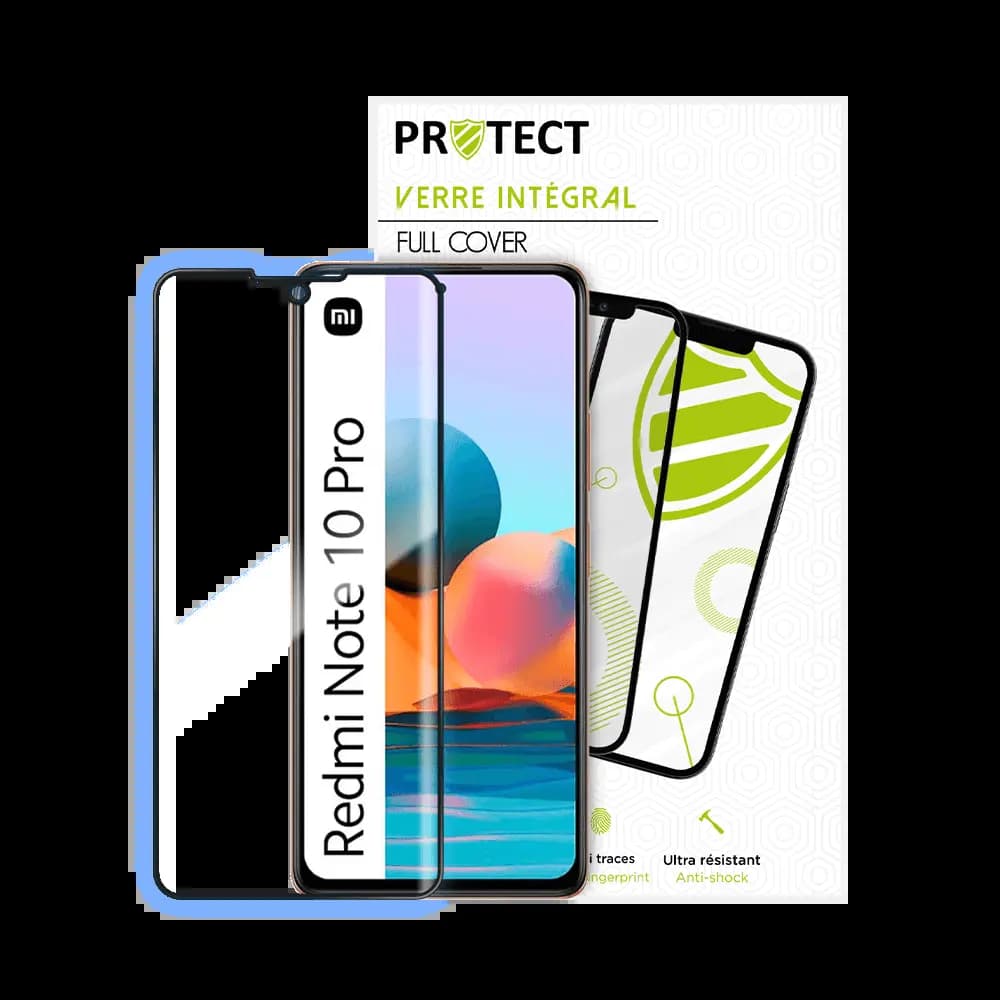 Verre trempé intégral Xiaomi Redmi Note 10 Pro 4G – protection écran 9H – PROTECT Noir - Vue 2