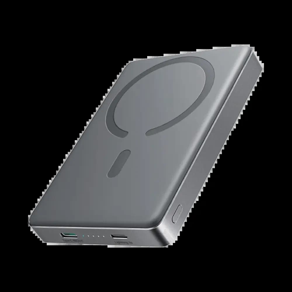 Batterie Externe magnétique 10000mAh 22.5W ultra fine - JOYROOM JR-PBM08 Pro Titane Naturel