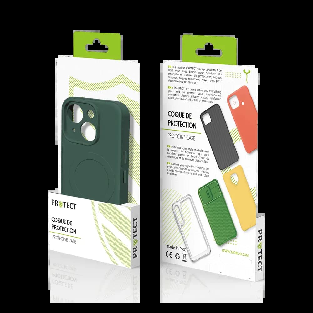 Coque de Protection PROTECT pour Apple iPhone 14 Plus MagSafe Vert Foncé - Vue 3