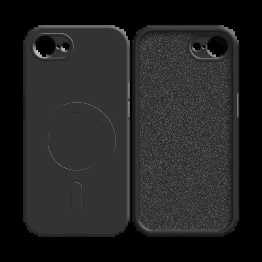 Coque MagSafe iPhone 16e / iPhone 17e antichoc et intérieur flanelle - PROTECT IZ001 Noir - Vue 2