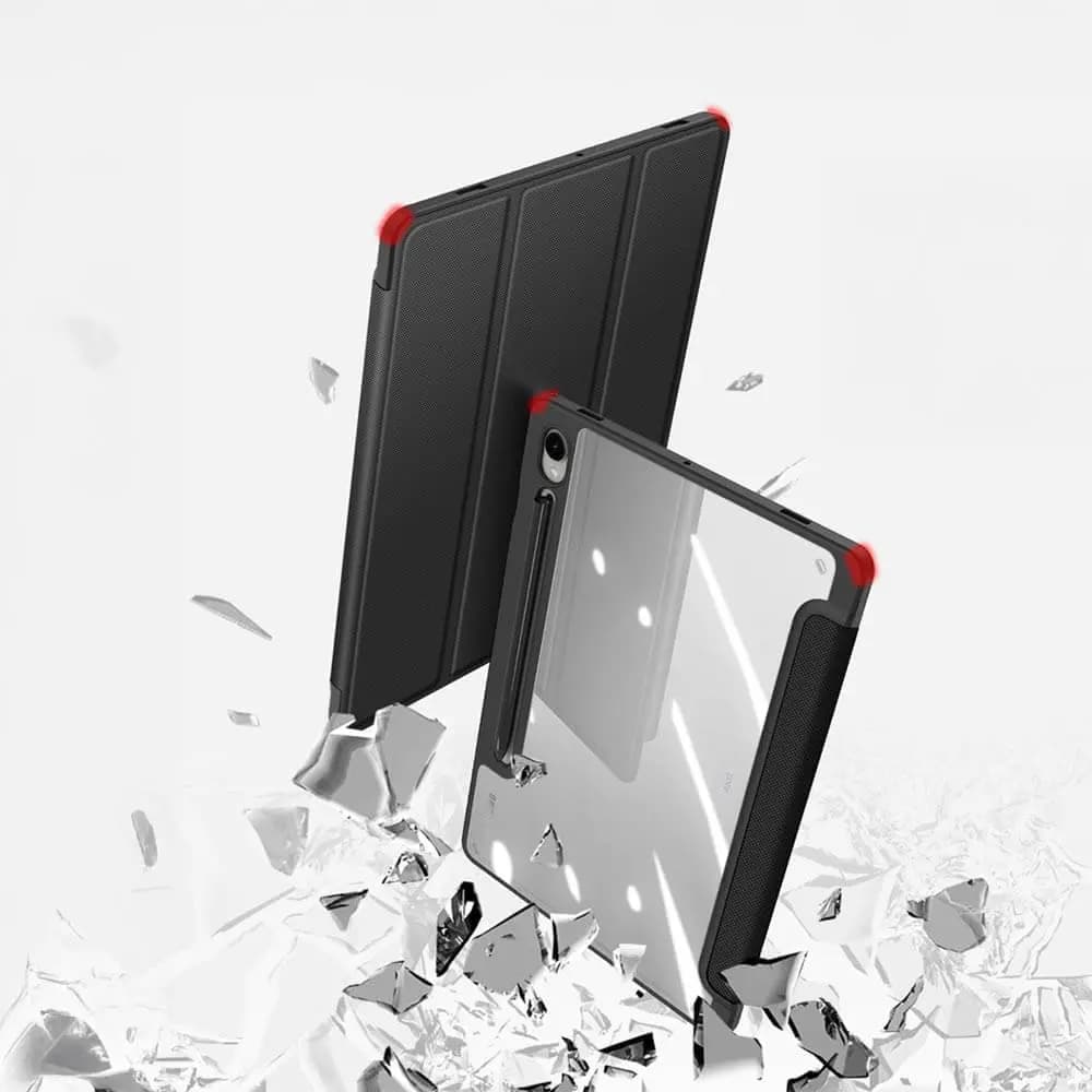 Housse folio Samsung Galaxy Tab S9 avec dos transparent & porte-stylet - Dux Ducis Toby Bleu - Vue 2