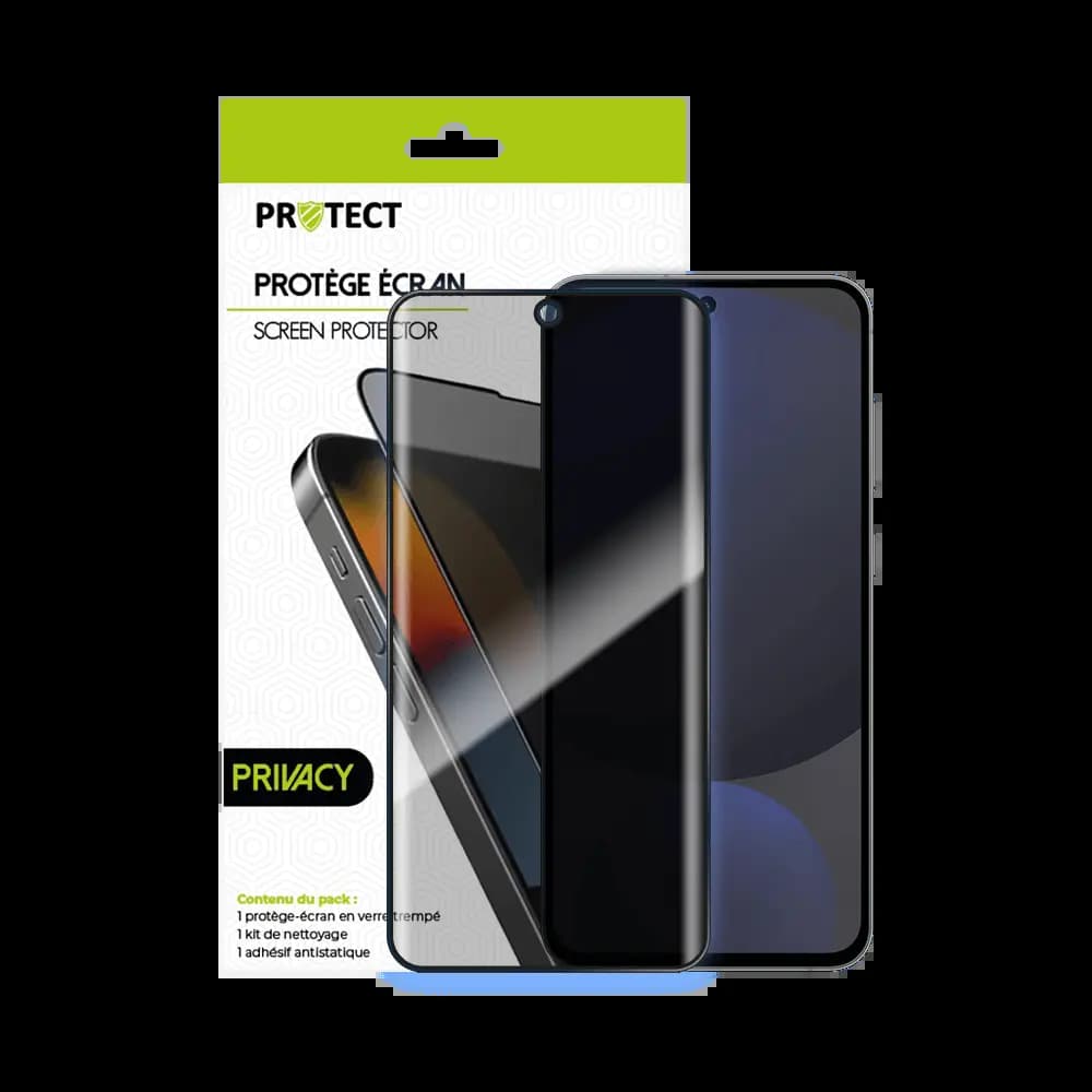 Verre trempé anti-espions 9H – Samsung Galaxy S24 FE – PROTECT Transparent - Vue 2