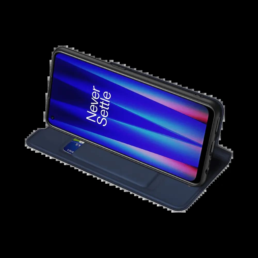 Housse folio OnePlus Nord CE 2 5G porte-carte – Dux Ducis Skin Pro Bleu - Vue 4