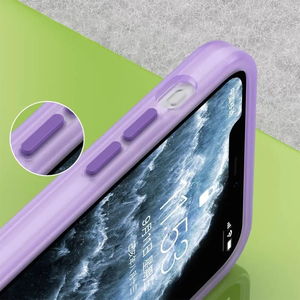 Coque MagSafe bi-matière – iPhone 11 Pro Max – PROTECT MF-006 Violet Foncé - Vue 3
