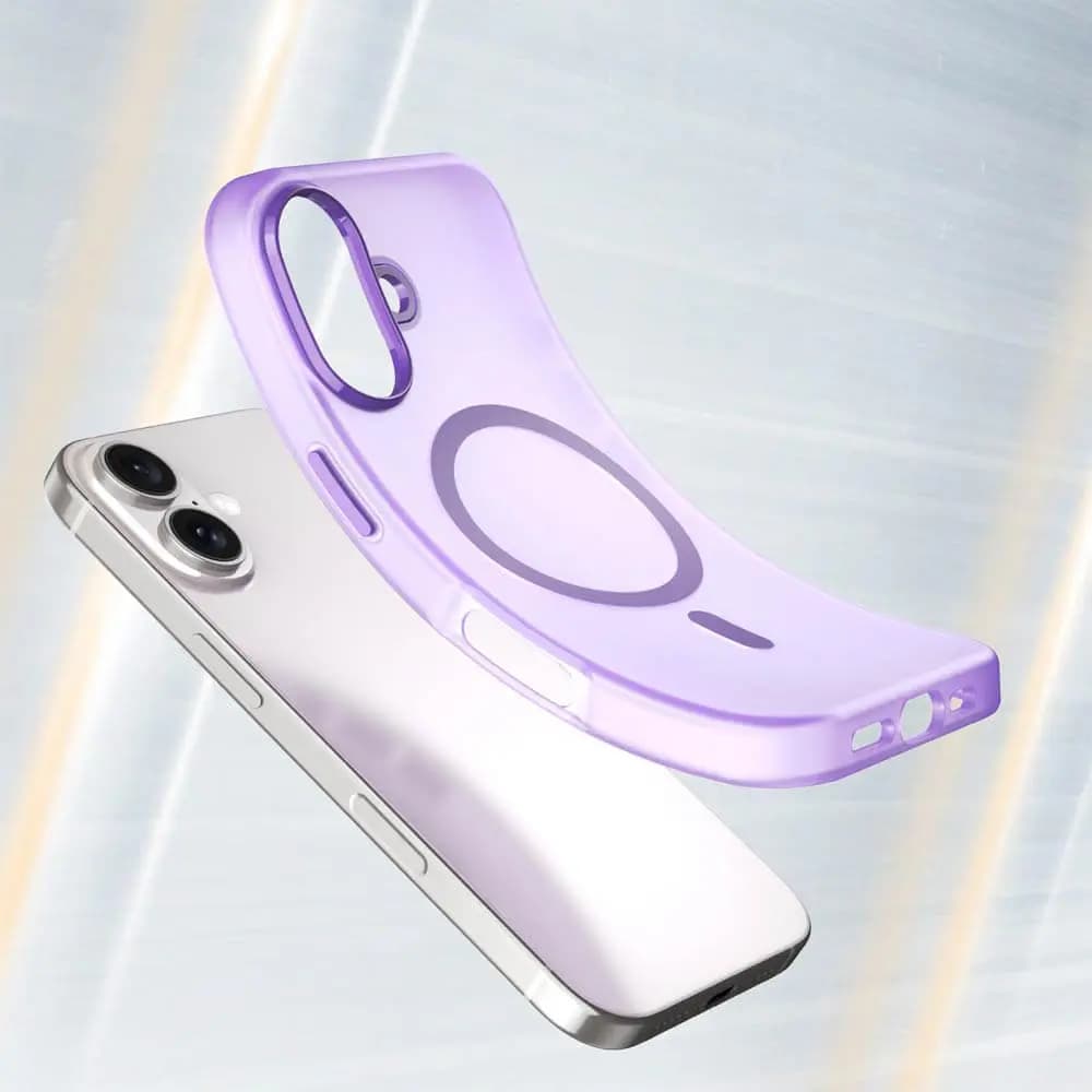 Coque MagSafe bi-matière – iPhone 16 Plus – PROTECT MF-006 Violet Foncé - Vue 2