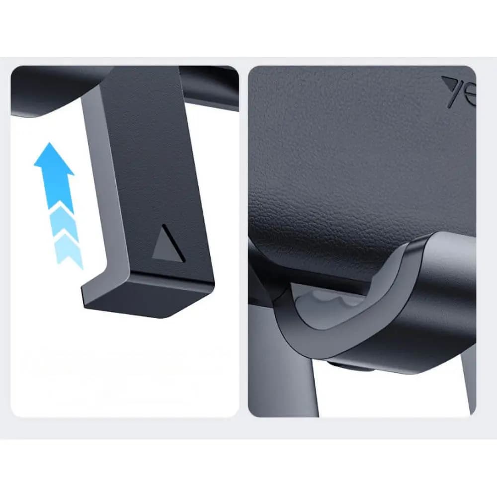 Support smartphone pour voiture fixation grille d'aération Mercedes Yesido C240 Noir - Vue 4