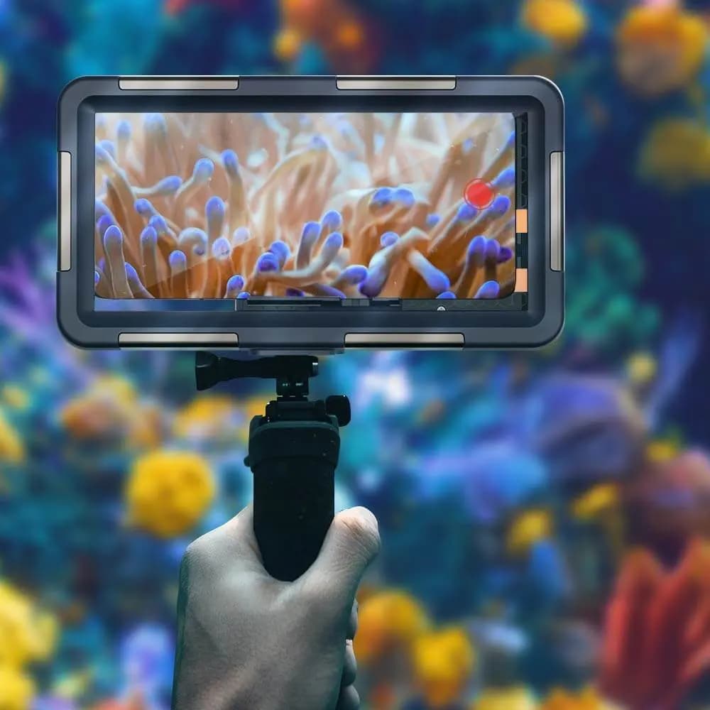 Coque Étanche pour Smartphone  Universelle Bleu - Vue 4