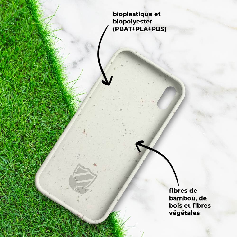 Coque bio iPhone XS Max - PROTECT Blanc - Vue 4