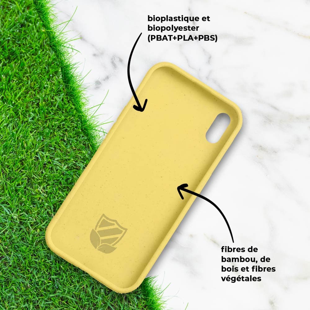 Coque bio iPhone X / XS - PROTECT Jaune - Vue 4