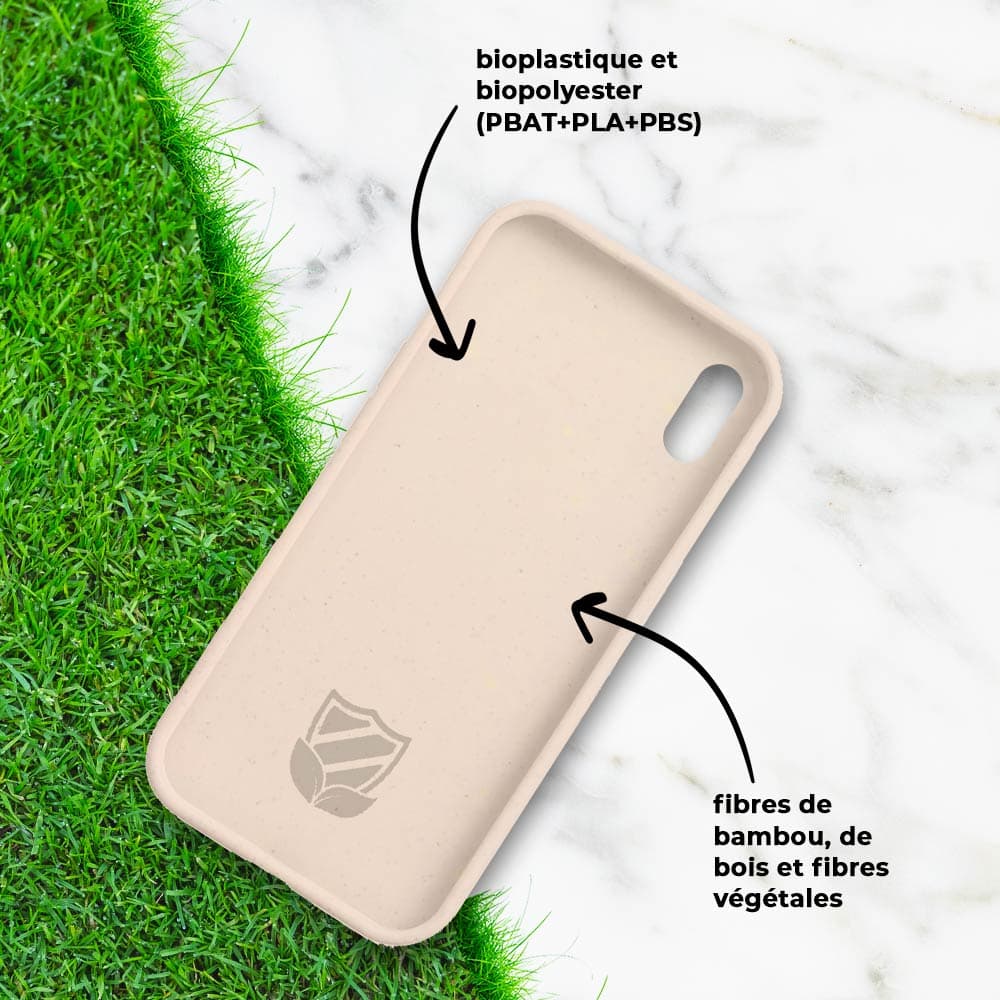 Coque bio iPhone XS Max - PROTECT Rose - Vue 4