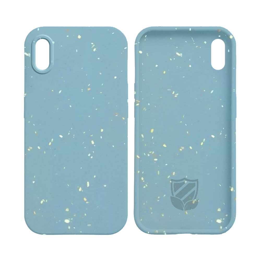 Coque bio iPhone X / XS - PROTECT Bleu - Vue 2