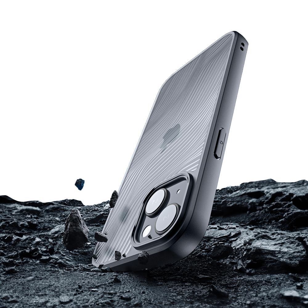 Coque anti-chocs finition mate – iPhone 15 – Dux Ducis Aimo Noir - Vue 4