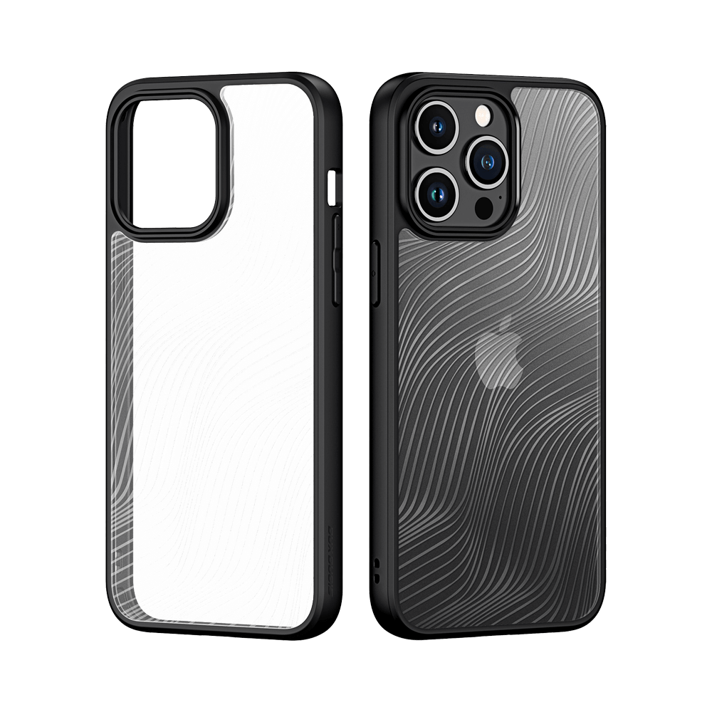Coque anti-chocs finition mate – iPhone 15 Pro – Dux Ducis Aimo Noir - Vue 2