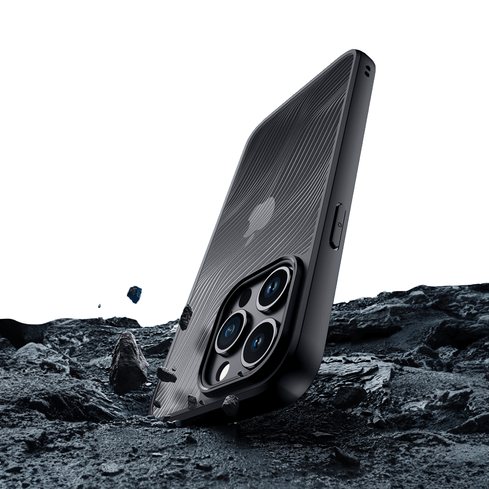 Coque anti-chocs finition mate – iPhone 15 Pro – Dux Ducis Aimo Noir - Vue 4