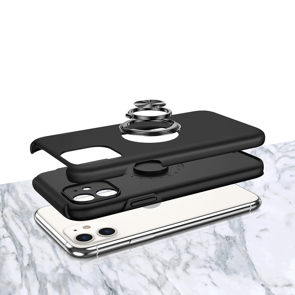 Coque de protection iPhone 11 avec anneau rotatif – PROTECT IE013 Noir - Vue 2